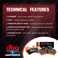 DBA Rear 4000 T3 Slot Brake Rotors & Xtreme Pads for Subaru Liberty BD6 BD7 BG9