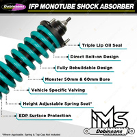 Front Dobinsons Internal Monotube Adjustable Spring Seat Shocks for Mazda BT-50