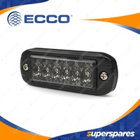 ECCO 12-24V Ultra-Thin Exterior LED Warning Light Amber / Red - Surface Mount