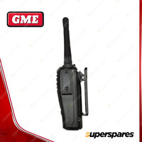 1 Set GME 5/1 Watt Switchable IP67 UHF CB Handheld Radio Kit - Black TX-SS6160