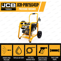 JCB Tools 224CC 3100Psi Petrol Pressure Washer AR Triplex Pump - Durability