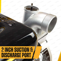 JCB Tools Petrol Fresh Water Pump 224CC Recoil Start - 4-Stroke Engine