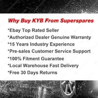 2 Front KYB Shock Absorbers + Strut Mount Kit for Hyundai Tiburon GK Coupe 02-10