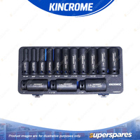 14 Pcs of Kincrome 1/2" Drive Deep Impact Socket Set - Imperial EVA Tray