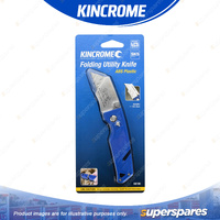 Kincrome Folding Utility Knife - Quick-Change Blade Holder Cutting Tool