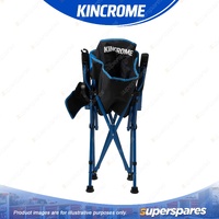 Kincrome Camp Chair - Padded All-Over Design with Alloy Steel Frame & Pivot Feet