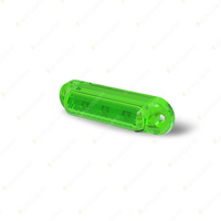 LED Autolamps Green Courtesy Light Marker Lamp 12 Volt 58x16x13mm Twin Blister