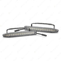 LED Autolamps Daytime Running Light 200x25x20mm Daylight Lamp Twin Blister Kit