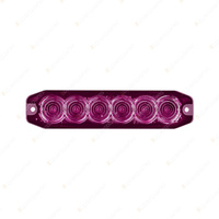 LED Autolamps Magenta Emergency Warning Light 6 LED 14 Flash Patterns Blister