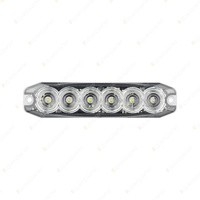 LED Autolamps Red Emergency Warning Light 6 LED 14 Flash Patterns Lamp Blister