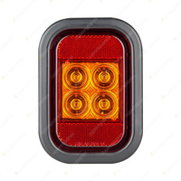 LED Autolamps Indicator/Reflector Light and Grommet/Plug 4 LED Lamp Blister