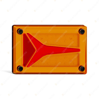 LED Autolamps Rear Indicator/Tail/Reflector Light Coloured Lens 12-24V Blister