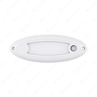 LED Autolamps Oval Interior/Exterior Light White Touch Switch 27 LED Lamp Box