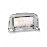 LED Autolamps Licence Number Plate Light Chrome Bracket 4 LED Lamp Blister of 1