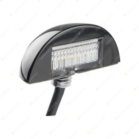 LED Autolamps Licence Number Plate Light Black Base 4 SMD LED Lamp Twin Blister