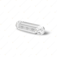 LED Autolamps White Rear End Outline Marker Light 24V 3 LED Lamp Twin Blister