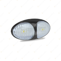 LED Autolamps White Rear End Outline Marker Light 2 LED Lamp Single Blister