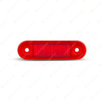 LED Autolamps Red Side Marker Light 2 LED 12-24V 2 LED Lamp Twin Blister