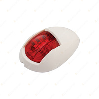 LED Autolamps Port Side Navigation Light Red LED White Bracket 10 LED Lamp