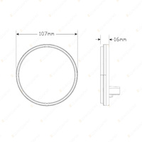 LED Autolamps White Reverse Light White Lens Light Only 12-24V 20 LED Lamp