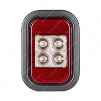 LED Autolamps Reverse/Reflector White Light 12-24 Volt with Grommet/Plug Blister