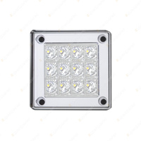 LED Autolamps White Reverse Light with 12 LED Lamp 12-24V 4mm Gasket Blister