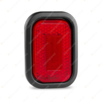 LED Autolamps Red Stop Tail Light with Grommet 14 LED Lamp 12-24V Blister