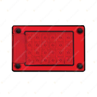 LED Autolamps Red LED Lamp Stop Tail Light Includes Bracket 24 LED Lamp Blister