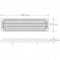 LED Autolamps Stop Tail Reverse Light Sequential Indicator 99 LED Lamp RHS Bulk