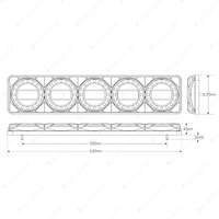 LED Autolamps Stop Tail Indicator Reverse Reflector Light Maxilamp 5 Lamps Box