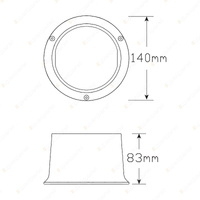 LED Autolamps Amber Traffic Arrow Board Light 48 LED Lamp Single Bulk Box