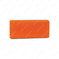 LED Autolamps Amber Reflex Reflector 70x30x6mm Truck Caravan Trailer