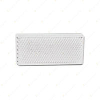 LED Autolamps White Reflex Reflector 70x30x6mm Truck Caravan Trailer 2 Blister