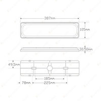 LED Autolamps Stop/Tail/Indicator Light Non Sequential LHS or RHS Single Bulk