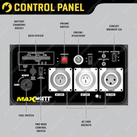 Maxwatt 9000W Inverter Generator Pure Sine Wave Digital with 2 Wire Auto Start