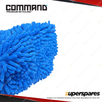 Command Microfibre Hyper Shine Wash Mitt Blue -  Provides Superior Washing