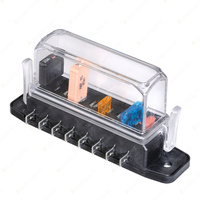 Narva 8-Way ATS Fuse Box with Tall Transparent Cover Gasket and 8 Terminals