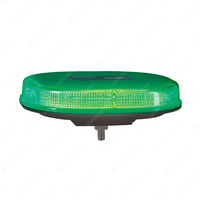 12/24V Aeromax Mini LED Light Box Amber/Green Single Bolt Mount With Clear Lens