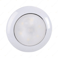 Narva 12V Saturn Lamp White/Red 75mm LED Interior Lamp With Touch Switch