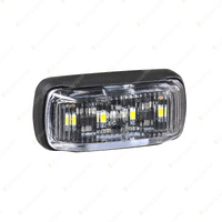 Narva LED Front End Outline Marker White W / Black Deflect Base & 0.5M Cable