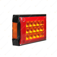 Narva LED Rear Direction Indicator Stop/Tail Reflector W/ 0.5M Cable Black Caps