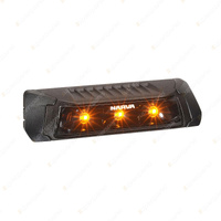 Narva 9-33V LED Scene Lamp Flood Beam - Dual Colour Amber/White W/ Black Housing