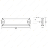 Narva 12V LED Stop/Tail Sequential Direction Reverse Lamps Pack of 2