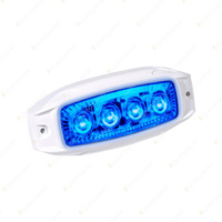 Narva 9-33V Led Mini Underwater Lamp - Blue Output with White Housing