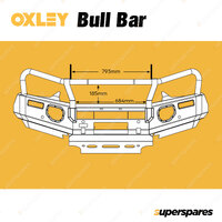 OXLEY Bull Bar Bumper Replacement Basic Fleet for Isuzu D-Max RG01 2020-On