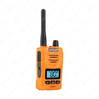 Oricom 5 Watt Orange Handheld UHF CB Radio - 80 Channels IP67 Rating DTX600OR