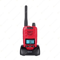 Oricom IP67 5 Watt Red Handheld UHF CB Radio - with Backlit LCD Display DTX600RD