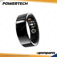 Powertech Smart Ring IP68 Blood Oxygen Heart Rate Sleep Monitor Black - Large