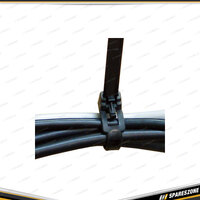 Charge Releasible Cable Tie - 7.2mm x 200mm Zip Ties Wire Cable Organising Tool