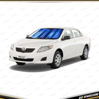 PC Covers Large Blue Folding Sun Shade - 70 x 150cm Protects Cars from the Sun